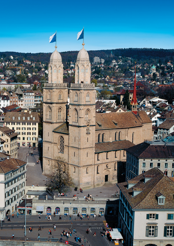 Postkarte · Zuerich · Grossmuenster · Grossmuenster Tuerme