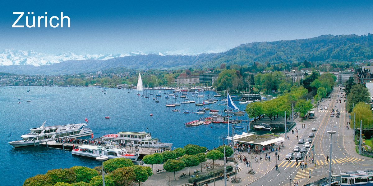Postkarte · Zuerich · Zuerichsee · Seebecken Schiffe