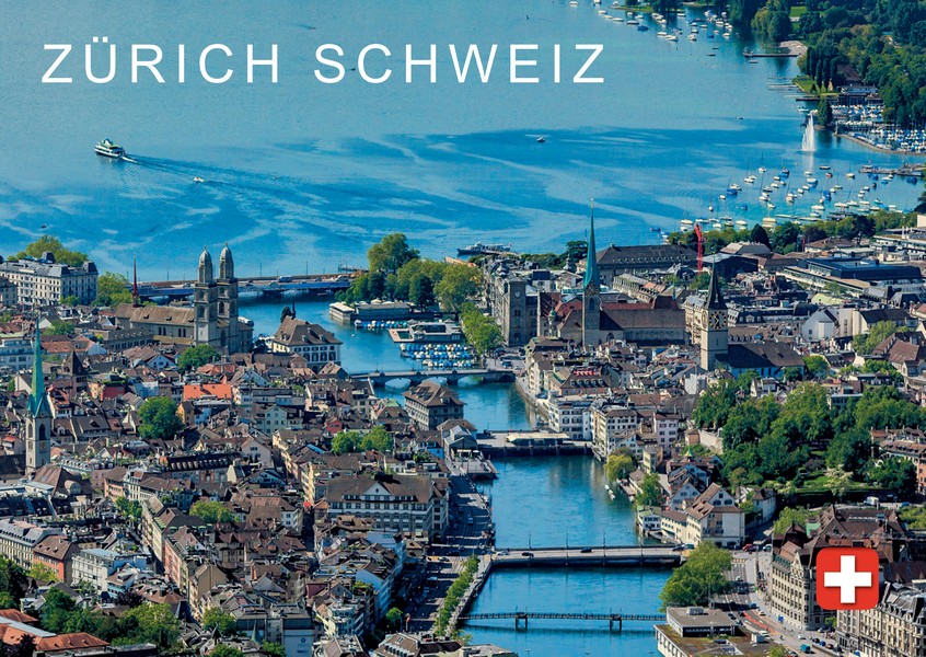 Postkarte · Zuerich · Stadtansicht · Grossmuenster Fraumuenster Stpeter